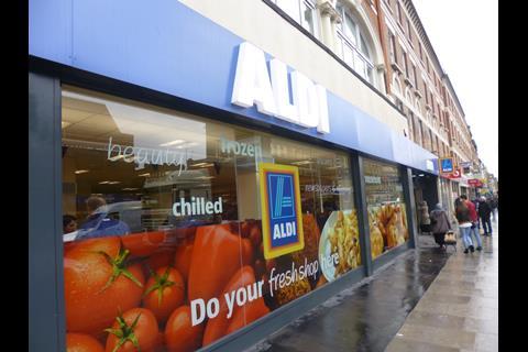 Aldi convenience store, Kilburn High Street